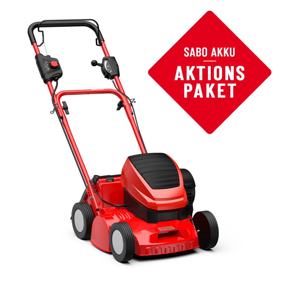Akku-Vertikutierer 33-V Accu Paket mit einem 4 Ah Akku & Standard-Ladegerät 