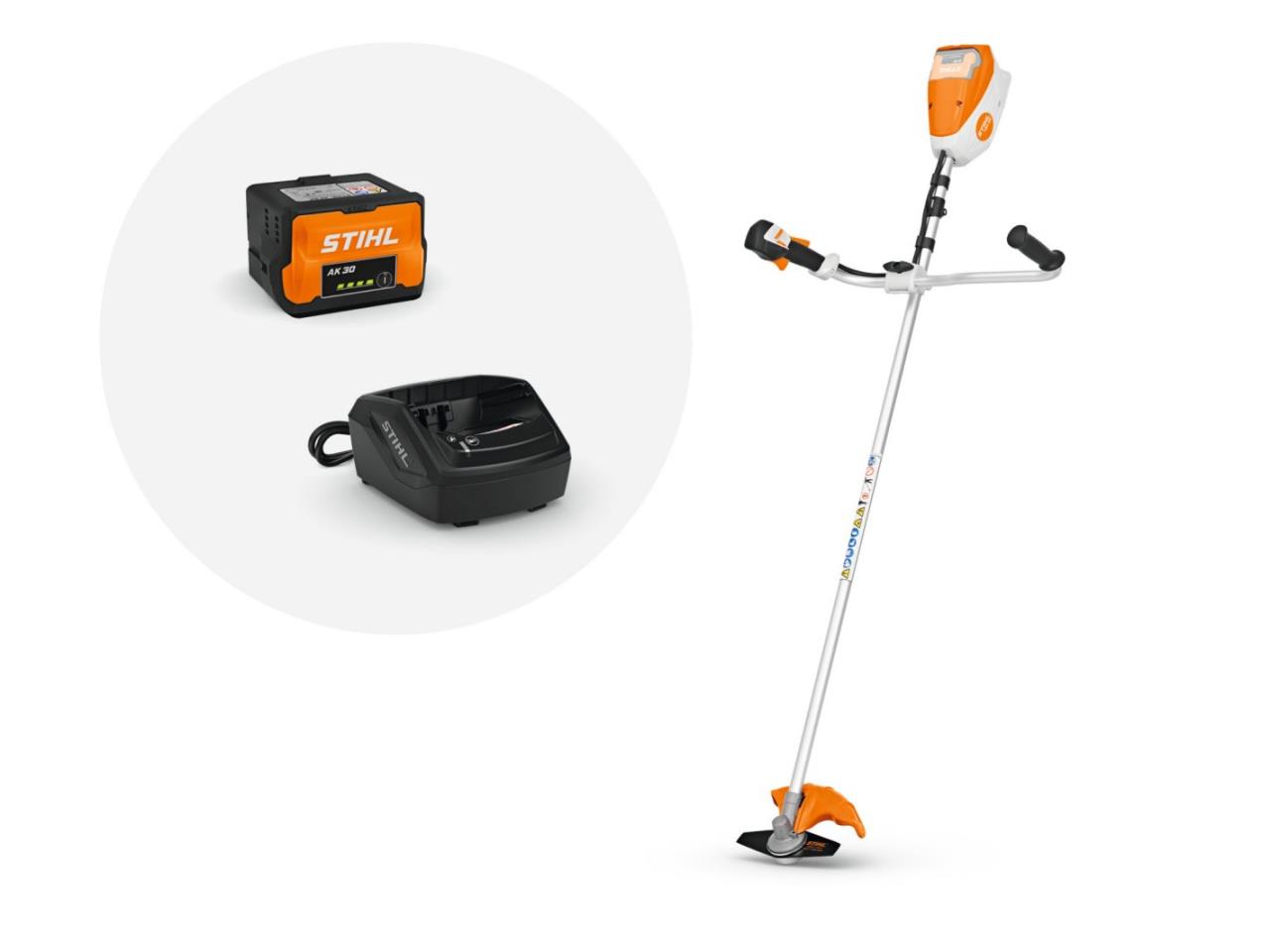 Akku-Motorsense FSA 80 Set - inkl. Akku AK 30 und Ladegerät AL 101