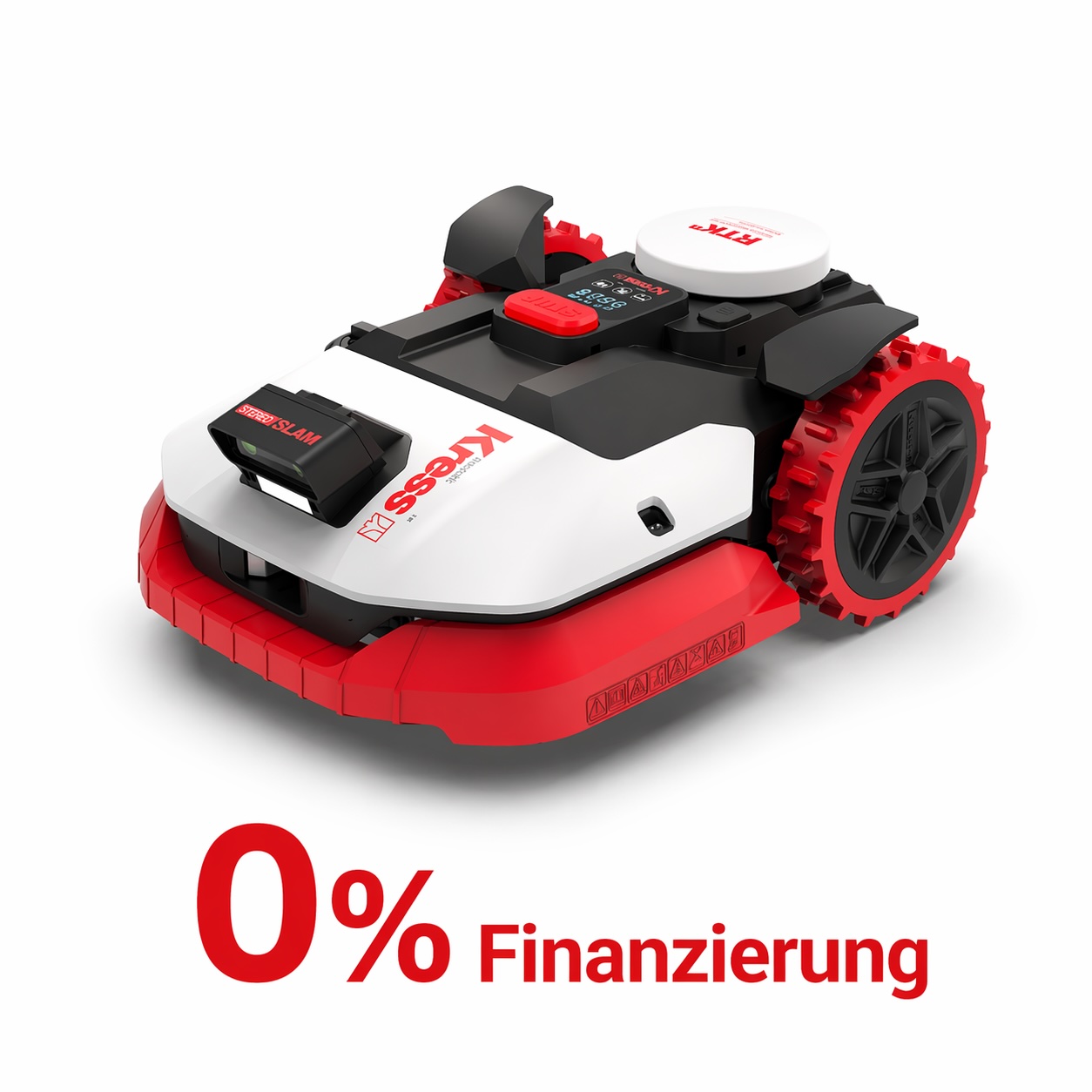 Kress KR260ES Mähroboter mit RTK Navigation und 4G Verbindung ohne Begrenzungskabel mit 0% Finanzierung