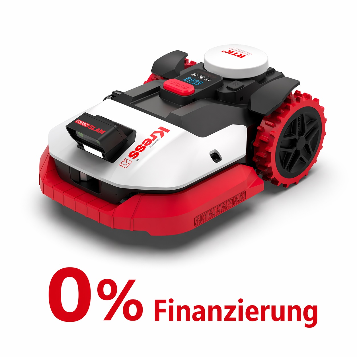 Kress KR271ES Mähroboter mit RTK Navigation und 4G Verbindung ohne Begrenzungskabel mit 0% Finanzierung