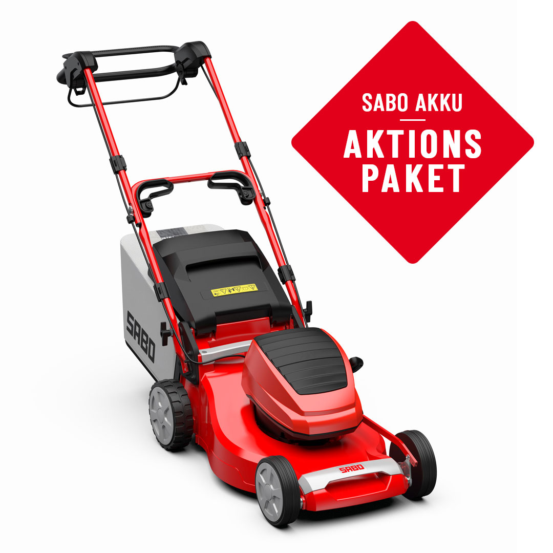 Akku-Rasenmäher 47-ACCU VARIO Paket mit 3x 4 Ah Akkus & Schnellladegerät