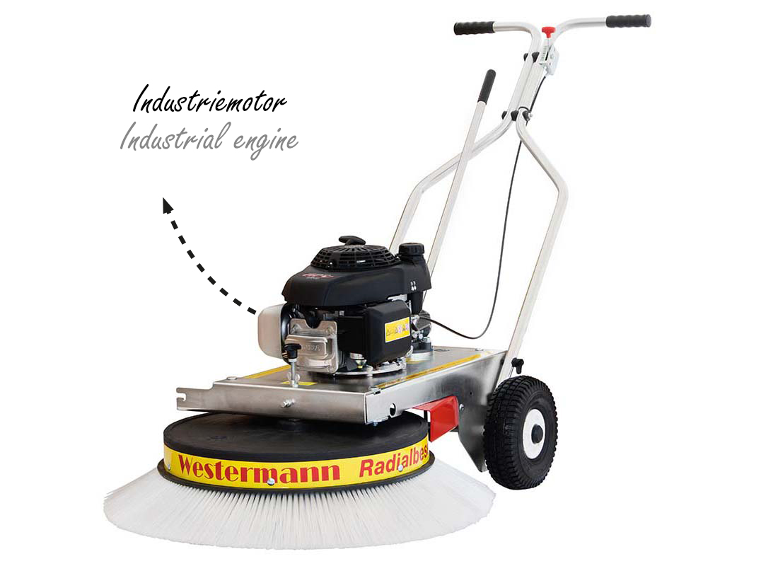 Radialbesen WR 870 Honda - GXV 160 OHV Technik - Industriemotor